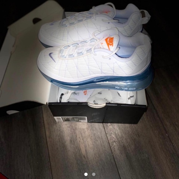 SOLD LIMITED EDITION NIKE MX-720-818 WHITE PLATINUM INDIGO FOG WOMEN 8 MEN 6.5Y - Picture 3 of 3